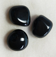 Load image into Gallery viewer, Black Tumbled Tourmaline Crystal - Set of 3
